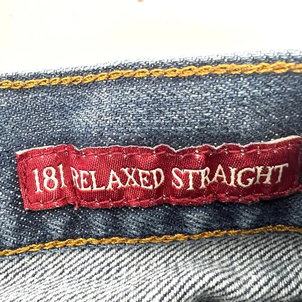 Lucky Brand Mens 181 Relaxed Straight Denim 100% Cotton Jeans Size 32 x 30